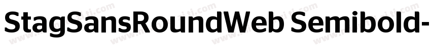 StagSansRoundWeb Semibold字体转换